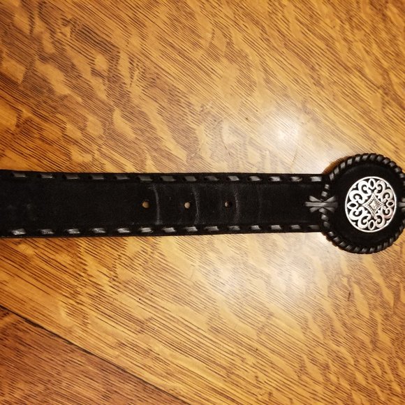 Brighton Suede Leather Belt Sz 40 - Picture 3 of 6